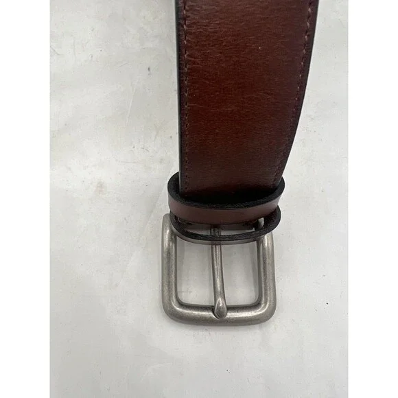 WOLFANT Men’s Brown Full Grain Italian Leather Belt 55” XL New In Box - Picture 5 of 14